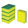 Spülschwamm VILEDA Tip-Top 5er-Pack, rechteckige Faserpads 70×90×30 mm, gelb