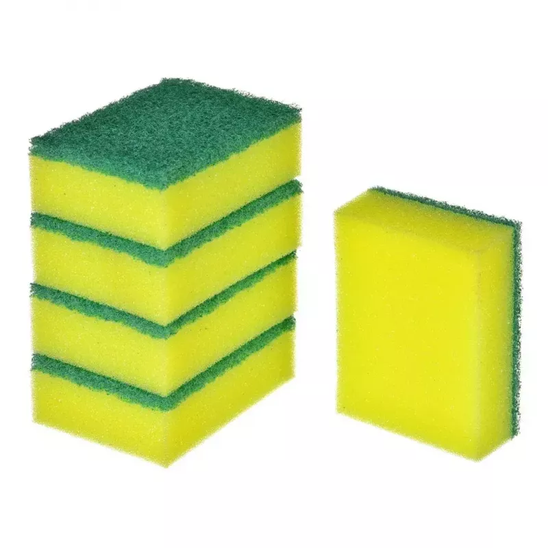 Spülschwamm VILEDA Tip-Top 5er-Pack, rechteckige Faserpads 70×90×30 mm, gelb