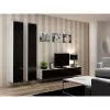 TV-Ständer cama meble VIGO 180 — 1800×400×300 mm, weiße Oberseite, weißer Rahmen, Spanplatte