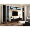 TV-Ständer cama meble VIGO 180 — 1800×400×300 mm, weiße Oberseite, weißer Rahmen, Spanplatte