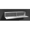 TV-Ständer cama meble VIGO 180 — 1800×400×300 mm, weiße Oberseite, weißer Rahmen, Spanplatte