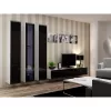 TV-Ständer cama meble VIGO 180 — 1800×400×300 mm, weiße Oberseite, weißer Rahmen, Spanplatte