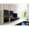 TV-Ständer cama meble VIGO 180 — 1800×400×300 mm, weiße Oberseite, weißer Rahmen, Spanplatte