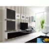 TV-Ständer cama meble VIGO 180 — 1800×400×300 mm, weiße Oberseite, weißer Rahmen, Spanplatte