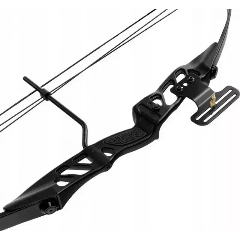 Compoundbogen POE LANG CO-047B-5529, 29 Zoll, 55 lb Zuggewicht, Metall, 1070 mm, schwarz
