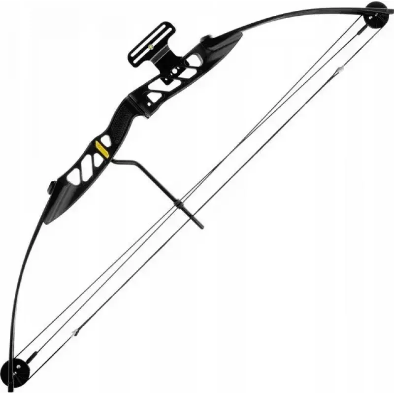 Compoundbogen POE LANG CO-047B-5529, 29 Zoll, 55 lb Zuggewicht, Metall, 1070 mm, schwarz