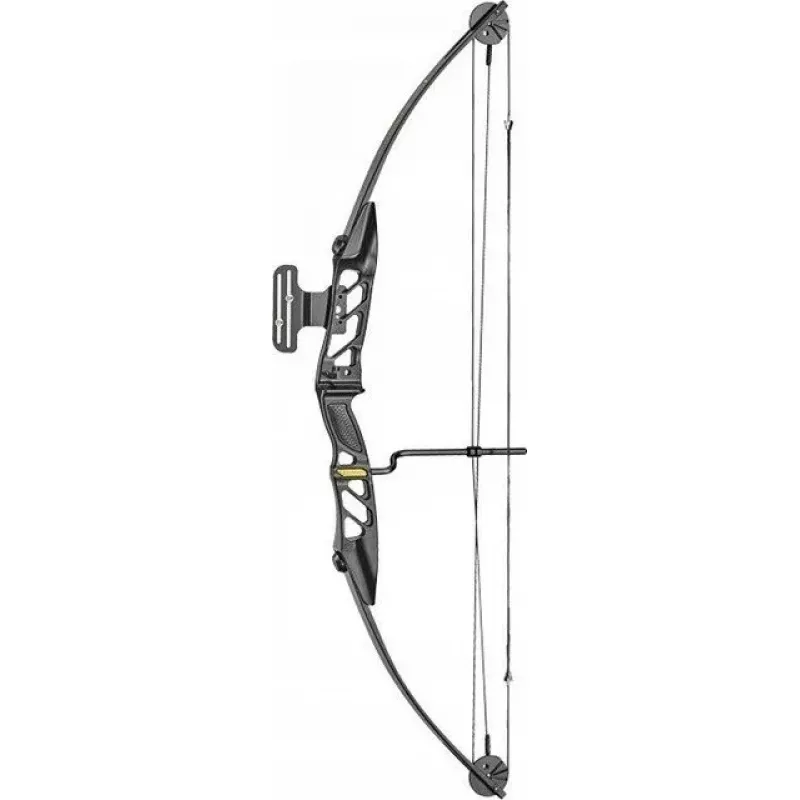 Compoundbogen POE LANG CO-047B-5529, 29 Zoll, 55 lb Zuggewicht, Metall, 1070 mm, schwarz