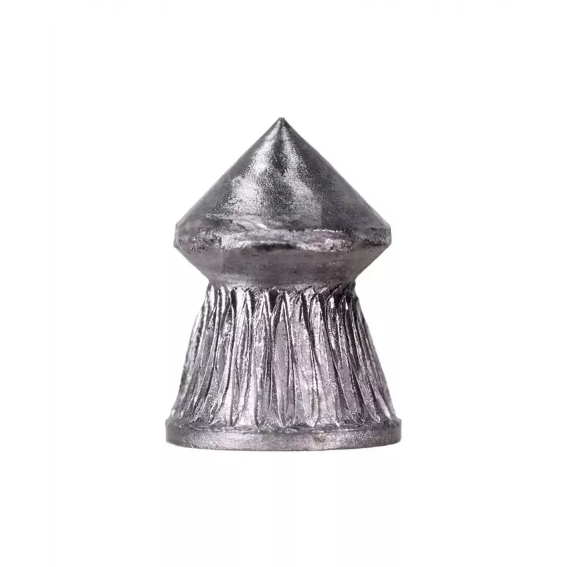 Luftgewehr-Diabolo RANGER CLAS03.45.500 — 4,5 mm Diabolo, spitze Rillenspitze, 500 Stück im Aluminium-Spender