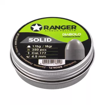 Diabolo-Luftgewehrpellets RANGER PRORO 4,5 mm (0.177) 1,15 g – 350 Schuss im Alubehälter