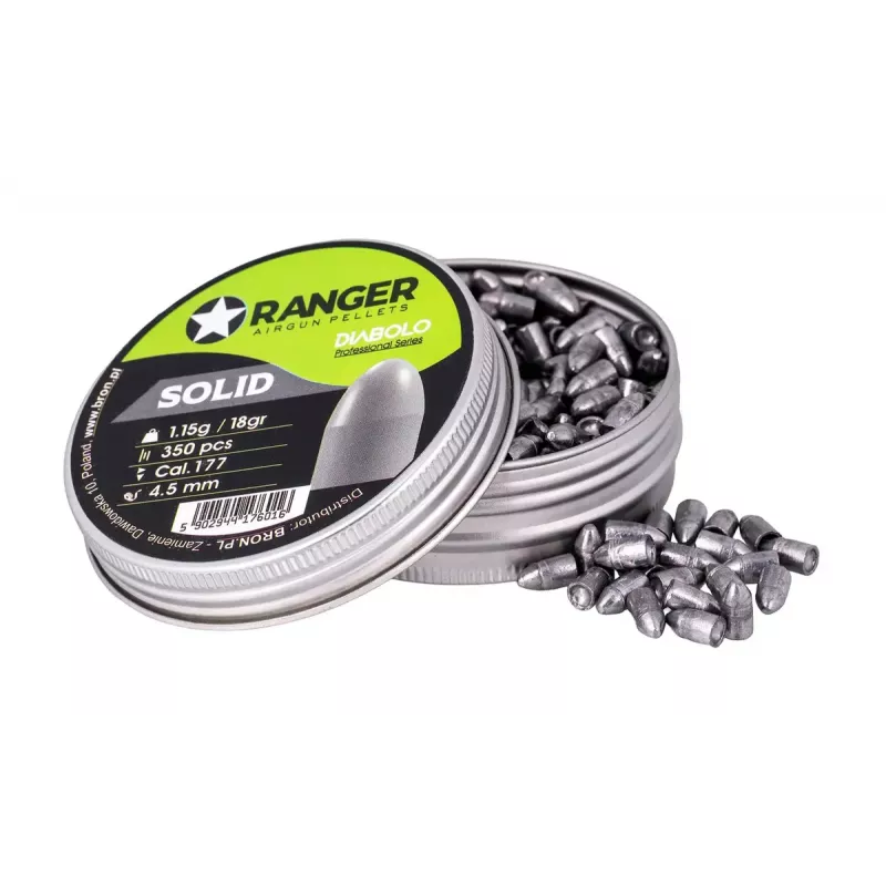 Diabolo-Luftgewehrpellets RANGER PRORO 4,5 mm (0.177) 1,15 g – 350 Schuss im Alubehälter