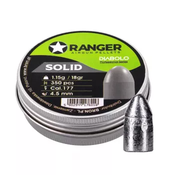 Diabolo-Luftgewehrpellets RANGER PRORO 4,5 mm (0.177) 1,15 g – 350 Schuss im Alubehälter