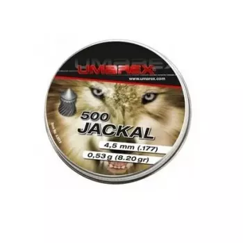 Luftpistolenkugeln UMAREX Jackal 4,5 mm Spitz-Riffel, Blei, 0,53 g — 500 Stück