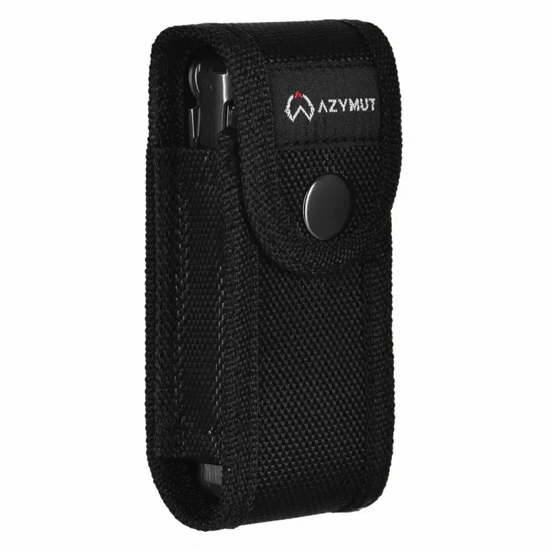 Multitool AZYMUT H2038 Full-Size-Multitool — 14 Werkzeuge, 16,2 cm geöffnet, 10,1 cm zusammengeklappt, 264 g, Stahl 420/7CR13, Lederholster