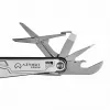 Multitool AZYMUT H2038 Full-Size-Multitool — 14 Werkzeuge, 16,2 cm geöffnet, 10,1 cm zusammengeklappt, 264 g, Stahl 420/7CR13, Lederholster