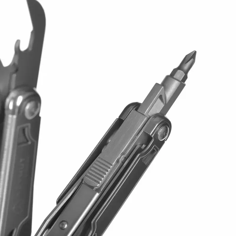 Multitool AZYMUT H2038 Full-Size-Multitool — 14 Werkzeuge, 16,2 cm geöffnet, 10,1 cm zusammengeklappt, 264 g, Stahl 420/7CR13, Lederholster