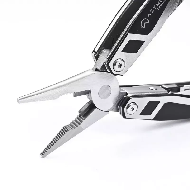 Multitool AZYMUT Trohon H-P2010121 — Zange in voller Größe aus Edelstahl mit 12 Werkzeugen, 8 Bits, faltbar 10,5 cm, 381 g