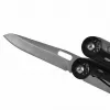 Multitool AZYMUT Turon 10-tools carabiner H-P224108 — Edelstahl 420, 10 Funktionen, gefaltet 11 cm, Gewicht 224 g, Lederholster