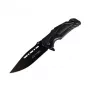 Rettungsmesser AZYMUT H-K2010878 — Edelstahlklinge 95 mm, Gesamtlänge 213 mm, Gurtschneider, Glasbrecher, Nylonscheide
