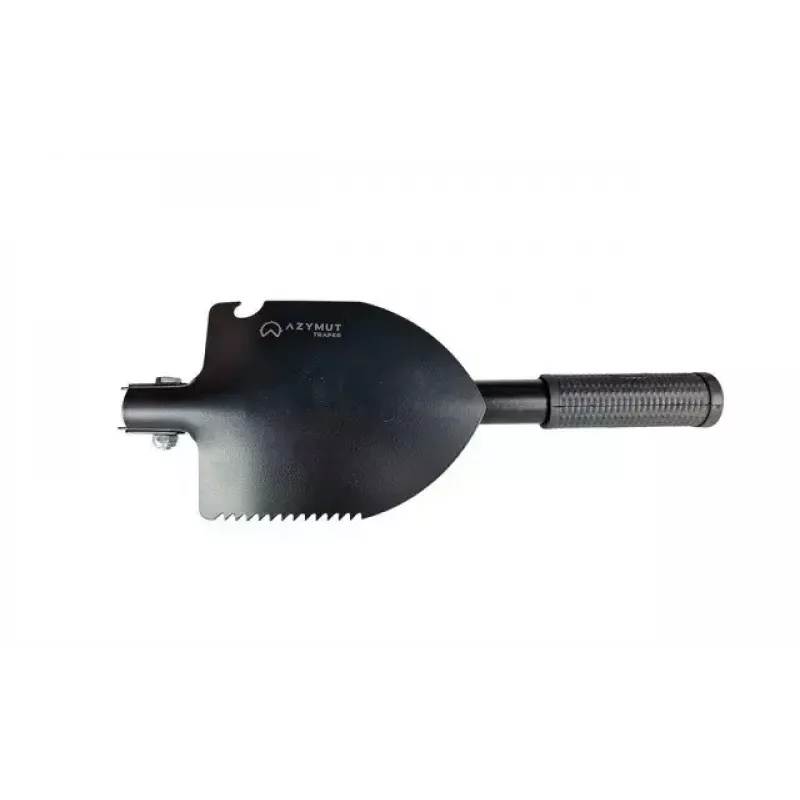 Faltbare taktische Schaufel AZYMUT Trapper — Edelstahl, schwarz, 410 mm, 565 g