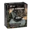Magnetischer Navigationskompass Mil‑Tec Mil‑Tec US mit Beleuchtung, Aluminiumgehäuse, Maßstäbe 1:50k & 1:25k, oliv