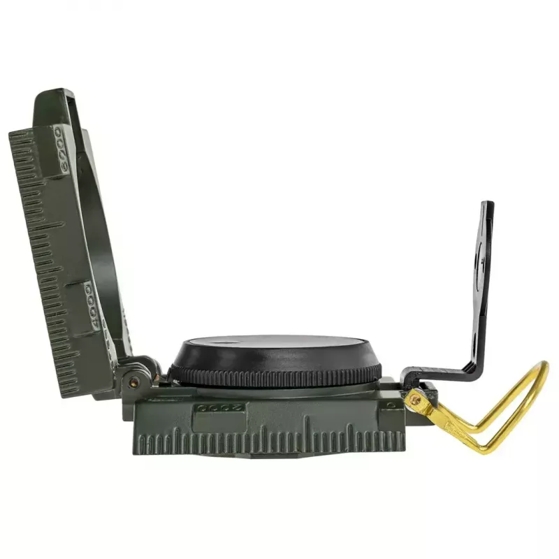 Magnetischer Navigationskompass Mil‑Tec Mil‑Tec US mit Beleuchtung, Aluminiumgehäuse, Maßstäbe 1:50k & 1:25k, oliv