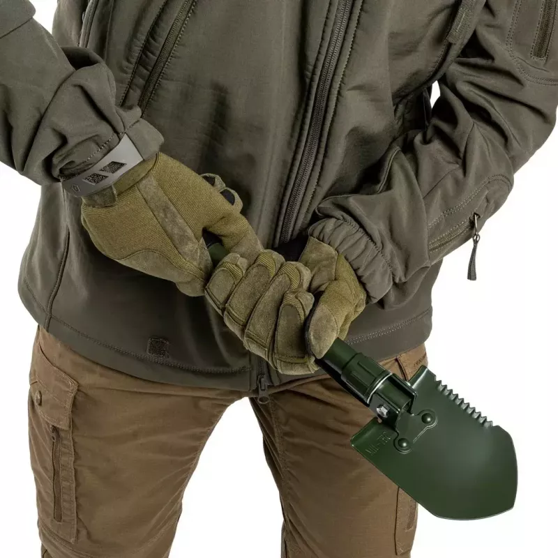Faltspaten Mil-Tec Mini II — kompaktes Schanzwerkzeug, 405 mm Länge, 100 mm Blatt, 560 g, zusammenklappbar (15,5 x 10 x 6,5 cm)