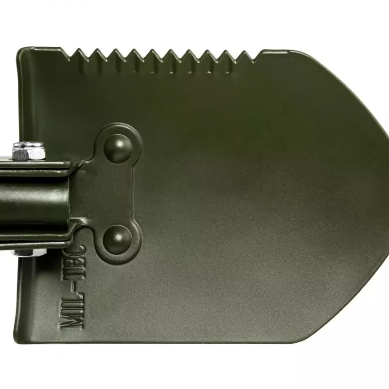 Faltspaten Mil-Tec Mini II — kompaktes Schanzwerkzeug, 405 mm Länge, 100 mm Blatt, 560 g, zusammenklappbar (15,5 x 10 x 6,5 cm)