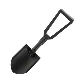 Faltspaten M-TAC 60001001, Klinge aus Kohlenstoffstahl 220 mm, Länge 590 mm, Gewicht 990 g, olivgrüne Schutzhülle
