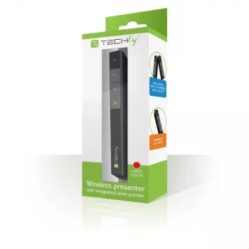 Techly ITC-LASER26 Funkpräsentator RF schwarz
