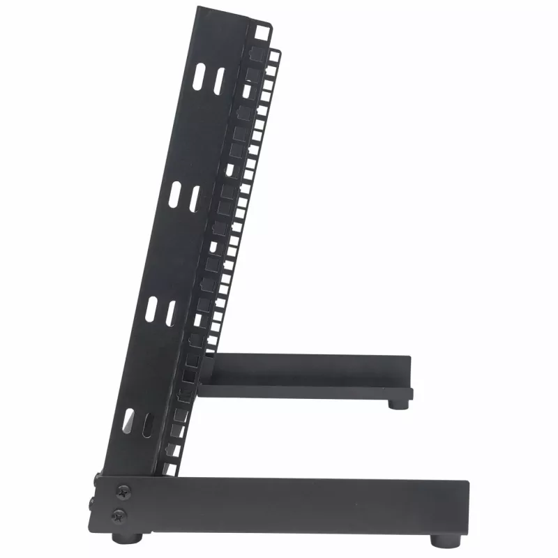 Intellinet 19 Zoll Netzwerk-Rack - Offener Rahmen (Desktop), 8U, Schwarz, Flachverpackung