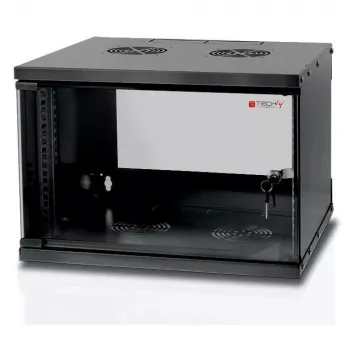 Techly Wall Rack Cabinet 19 6U D320 Schwarz Assembled” I-CASE EL-1006B32