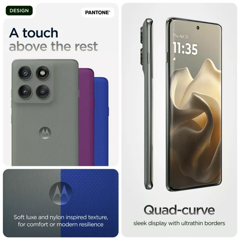 Motorola edge 60 pro 16,9 cm (6,67 Zoll) Dual SIM Android 15 5G USB Typ-C 12 GB 512 GB 6000 mAh Grau