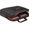 Laptoptasche DEFENDER 15,6 Zoll (39,6 cm) – Polyester, abnehmbarer Schultergurt, Reißverschluss, schwarz