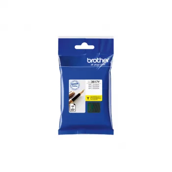 Inkjet Gelb Cartridge Brother LC-3617Y, Original, Standard Yield, 550 Seiten
