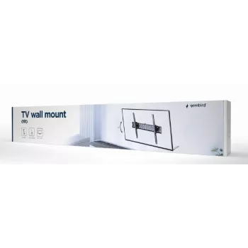 Gembird WM-70T-02 TV-Wandhalterung für 37–70 Zoll, max. 40 kg, VESA 200×200–600×400, Neigung ±12°, Wandabstand 5,3 cm, Stahl, Schwarz