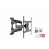 TV-Wandhalterung Gembird WM-75ST-01 für 32–75 Zoll Bildschirme, VESA 600x400, 45,5 kg, verstellbarer Wandabstand 4,9–49,1 cm, neigbar -5°–8°