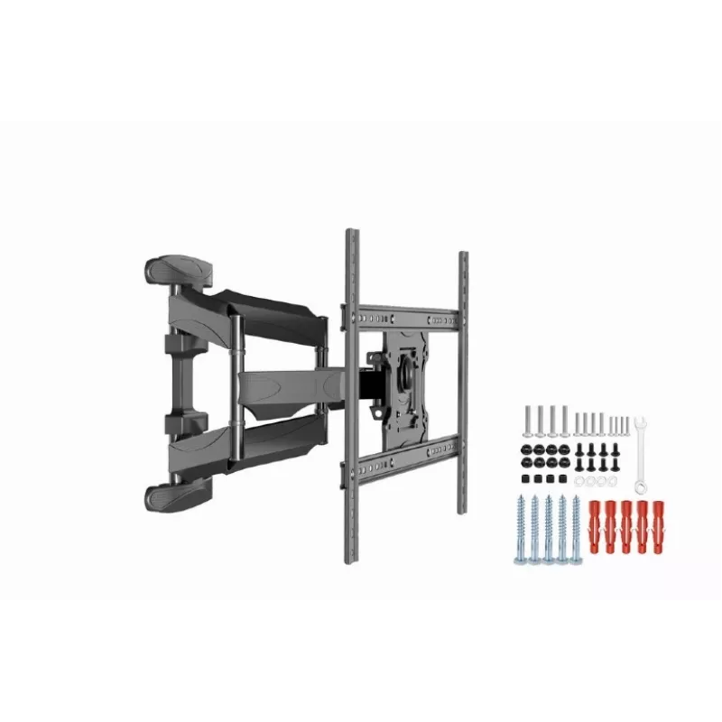 TV-Wandhalterung Gembird WM-75ST-01 für 32–75 Zoll Bildschirme, VESA 600x400, 45,5 kg, verstellbarer Wandabstand 4,9–49,1 cm, neigbar -5°–8°