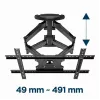 TV-Wandhalterung Gembird WM-75ST-01 für 32–75 Zoll Bildschirme, VESA 600x400, 45,5 kg, verstellbarer Wandabstand 4,9–49,1 cm, neigbar -5°–8°