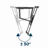 TV-Wandhalterung Gembird WM-75ST-01 für 32–75 Zoll Bildschirme, VESA 600x400, 45,5 kg, verstellbarer Wandabstand 4,9–49,1 cm, neigbar -5°–8°