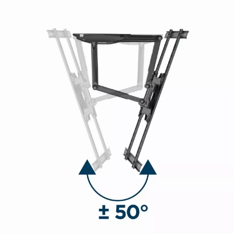 TV-Wandhalterung Gembird WM-75ST-01 für 32–75 Zoll Bildschirme, VESA 600x400, 45,5 kg, verstellbarer Wandabstand 4,9–49,1 cm, neigbar -5°–8°