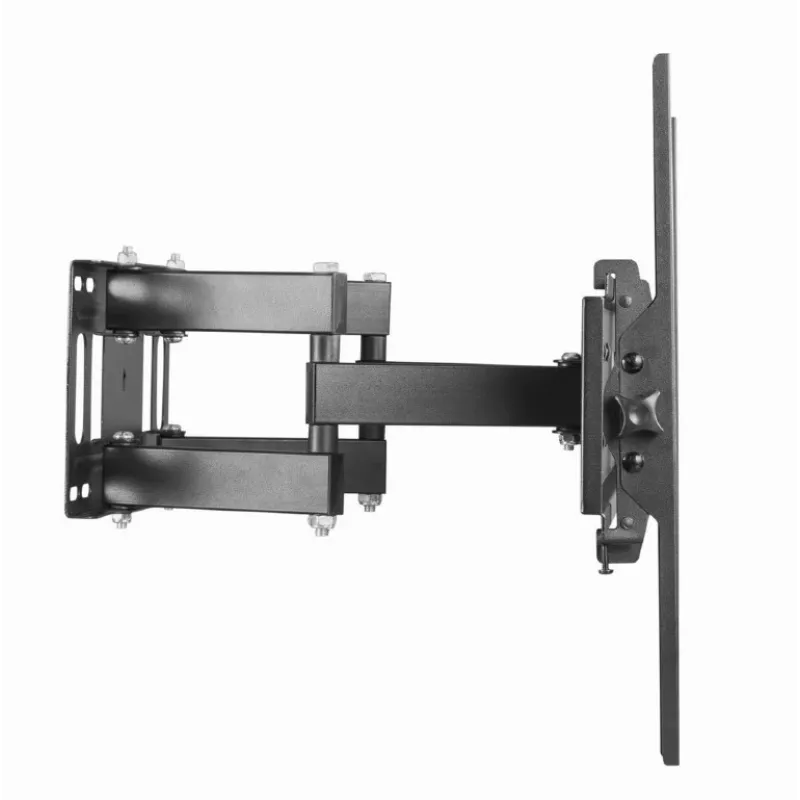 Wall TV mount GEMBIRD WM-70ST-01 for 37 inch–70 inch screens, tilt 0° to -20°, swivel ±60°, VESA 200×200–600×400, max 35 kg, Schwarz