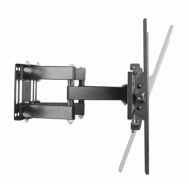 Wall TV mount GEMBIRD WM-70ST-01 for 37 inch–70 inch screens, tilt 0° to -20°, swivel ±60°, VESA 200×200–600×400, max 35 kg, Schwarz