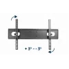 Wall TV mount GEMBIRD WM-70ST-01 for 37 inch–70 inch screens, tilt 0° to -20°, swivel ±60°, VESA 200×200–600×400, max 35 kg, Schwarz