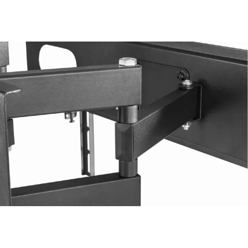 Wall TV mount GEMBIRD WM-70ST-01 for 37 inch–70 inch screens, tilt 0° to -20°, swivel ±60°, VESA 200×200–600×400, max 35 kg, Schwarz