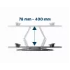 Wall TV mount GEMBIRD WM-70ST-01 for 37 inch–70 inch screens, tilt 0° to -20°, swivel ±60°, VESA 200×200–600×400, max 35 kg, Schwarz