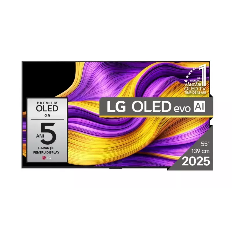 LG OLED evo AI OLED55G51LW TV 139,7 cm (55 Zoll) 4K Ultra HD Smart TV Wi-Fi Schwarz