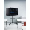 Mobiler TV- und Monitor-Montagetrolley-Ständer MANHATTAN 461238, mobil, schwarz, Höhe 1803 mm, VESA 200x200–600x400, max. 50 kg