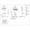 Mobiler TV- und Monitor-Montagetrolley-Ständer MANHATTAN 461238, mobil, schwarz, Höhe 1803 mm, VESA 200x200–600x400, max. 50 kg