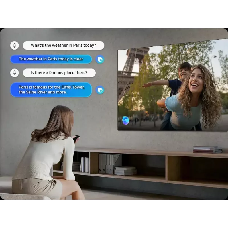 TV Samsung 75 Zoll Neo QLED QN85F 4K UHD, Neo QLED, 3840×2160, Tizen, Wi‑Fi, HDMI×4, 75 Zoll (189 cm), Silber
