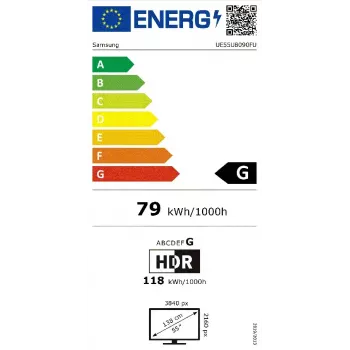 TV Samsung UE55U8092FUXXH 55 Zoll (139,7 cm) 4K Ultra HD LED, Tizen, HDR10+, 3-seiten-rahmenloses Design, Wi‑Fi, Bluetooth 5.3